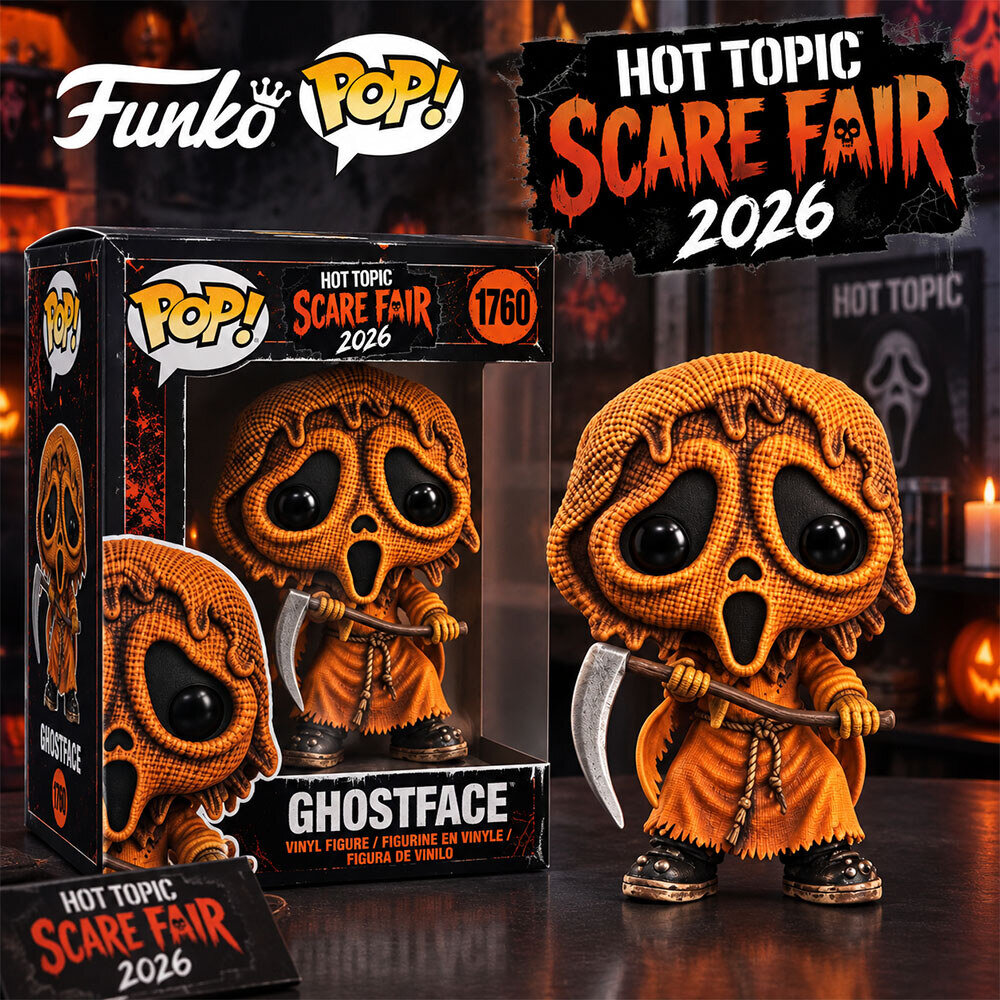 Hot Topic Scare Fair 2026 Ghostface Funko Pop Figure 4 Hot Topic Scare Fair 2026 Ghostface Funko Pop Figure