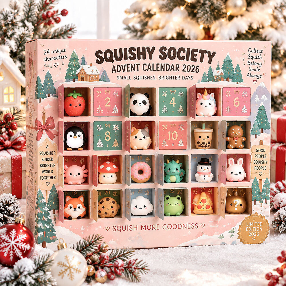 Squishy Society Advent Calendar 2026 Squishy Society 2026 Holiday Countdown Calendar – image 2 of 3