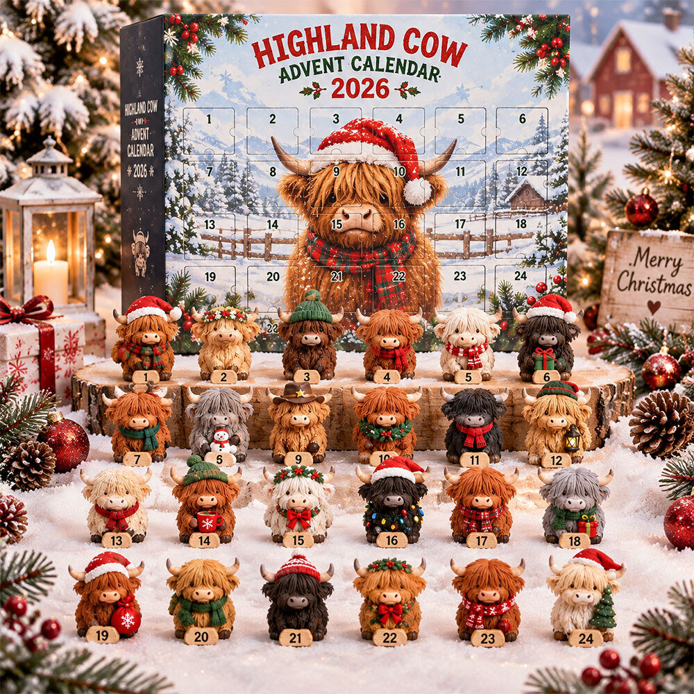 Highland Cow Advent Calendar 2026