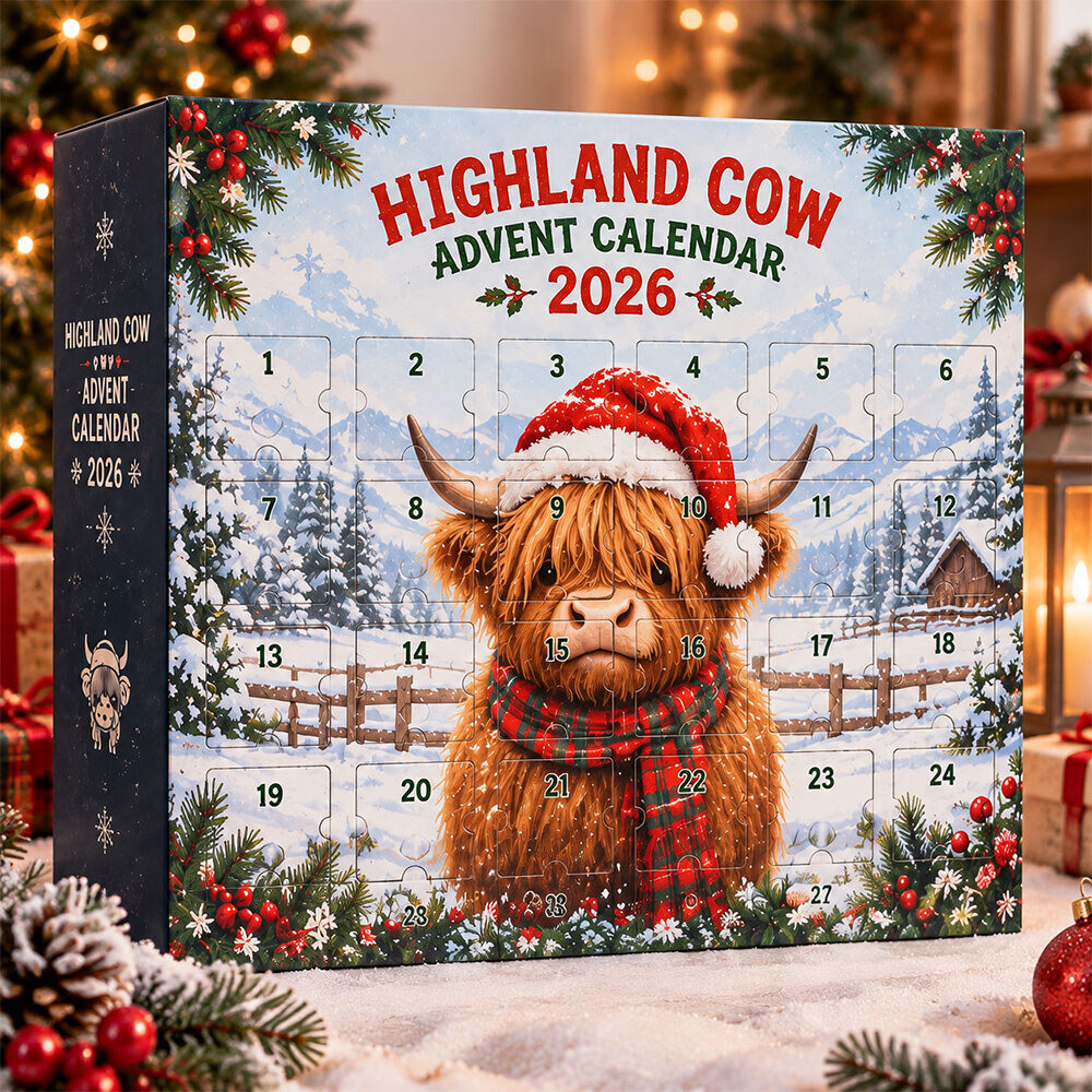 Highland Cow Advent Calendar 2026 4 Highland Cow Advent Calendar 2026