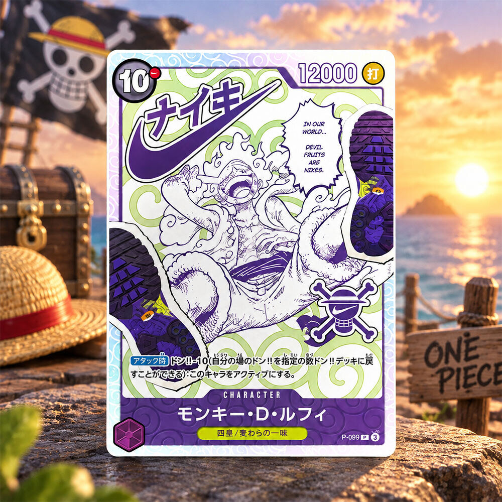 One Piece Nike Luffy Gear 5 Nika P-099 Promo Card 4 One Piece Nike Luffy Gear 5 Nika P-099 Promo Card