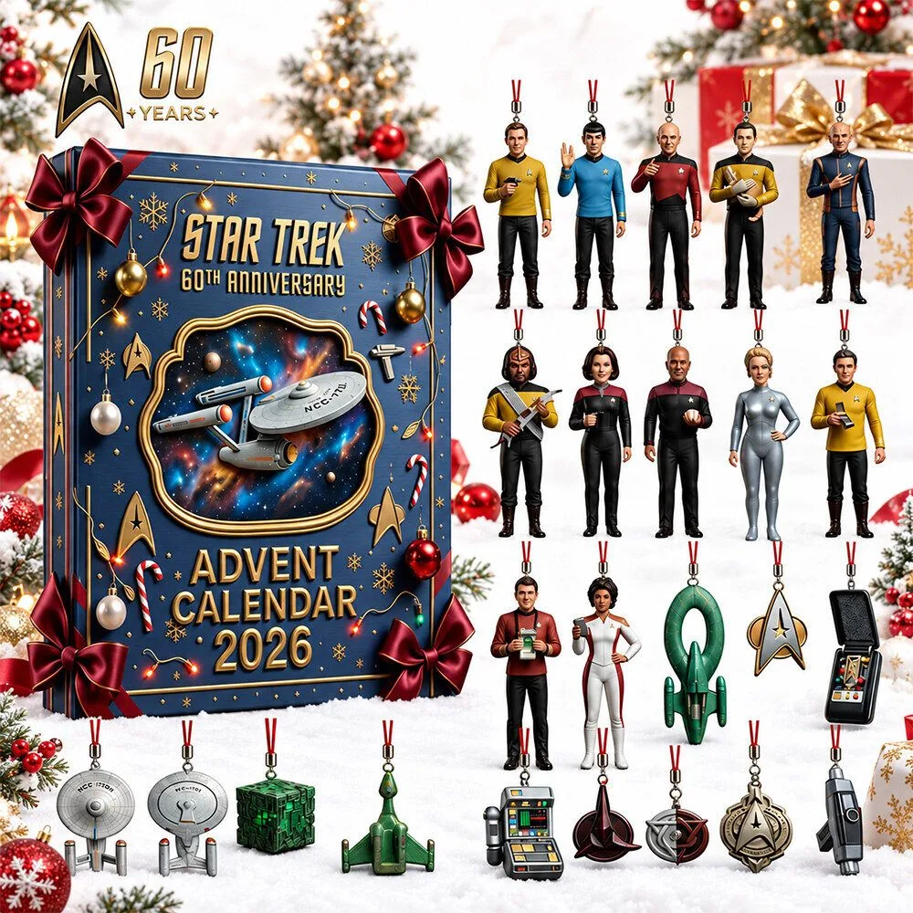Star Trek 60th Anniversary Advent Calendar 2026 24-Day Holiday Countdown Set