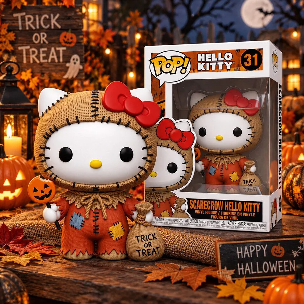Sanrio Scarecrow Hello Kitty 2026 Halloween Funko Pop Figure