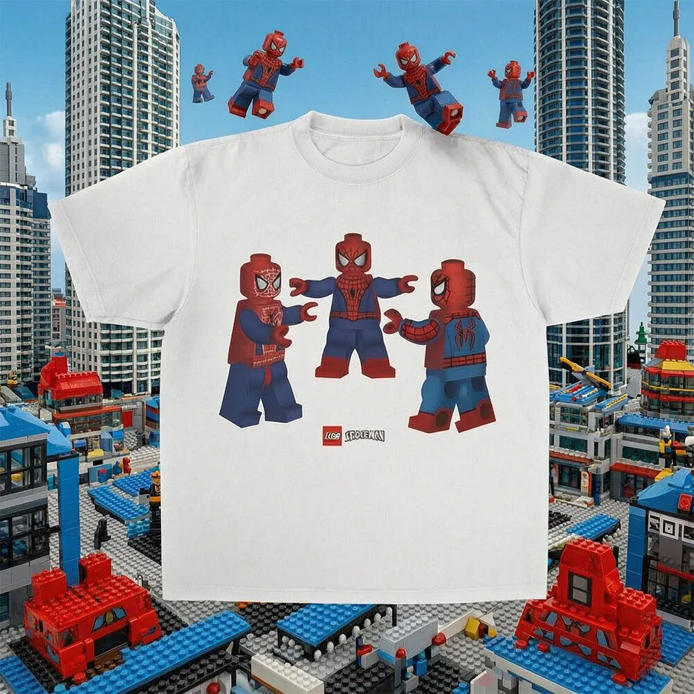Lego Spider-Man WEBHEADS Pointing Meme Shirt