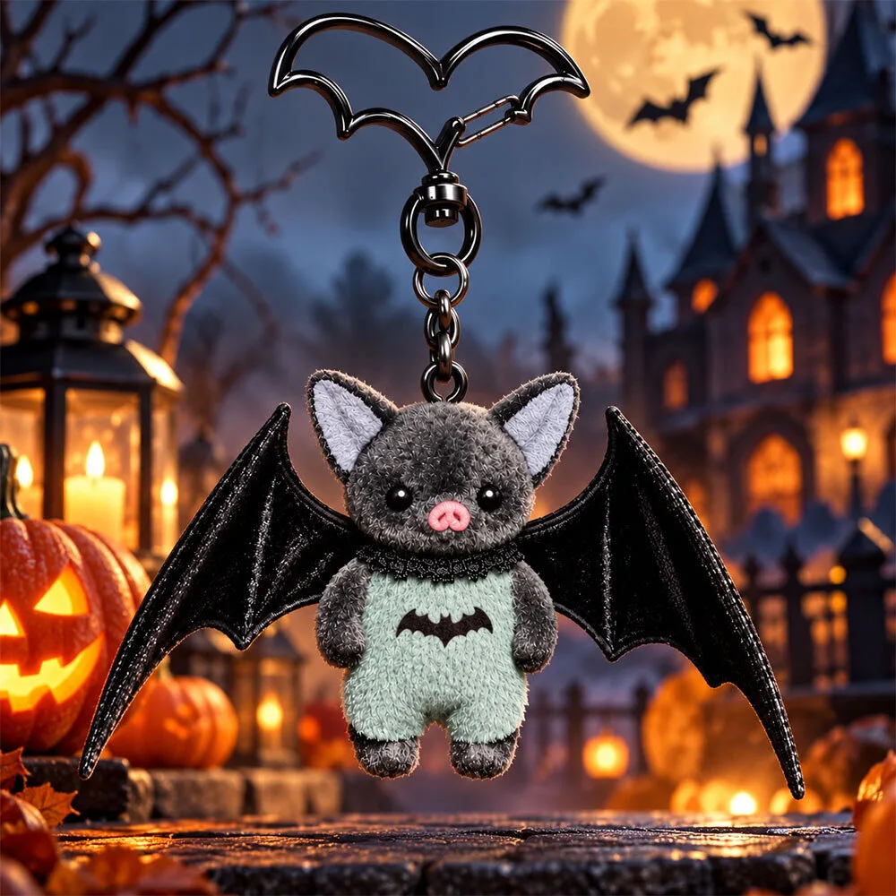 Cute Little Batman Spooky Bag Charm And Keychain