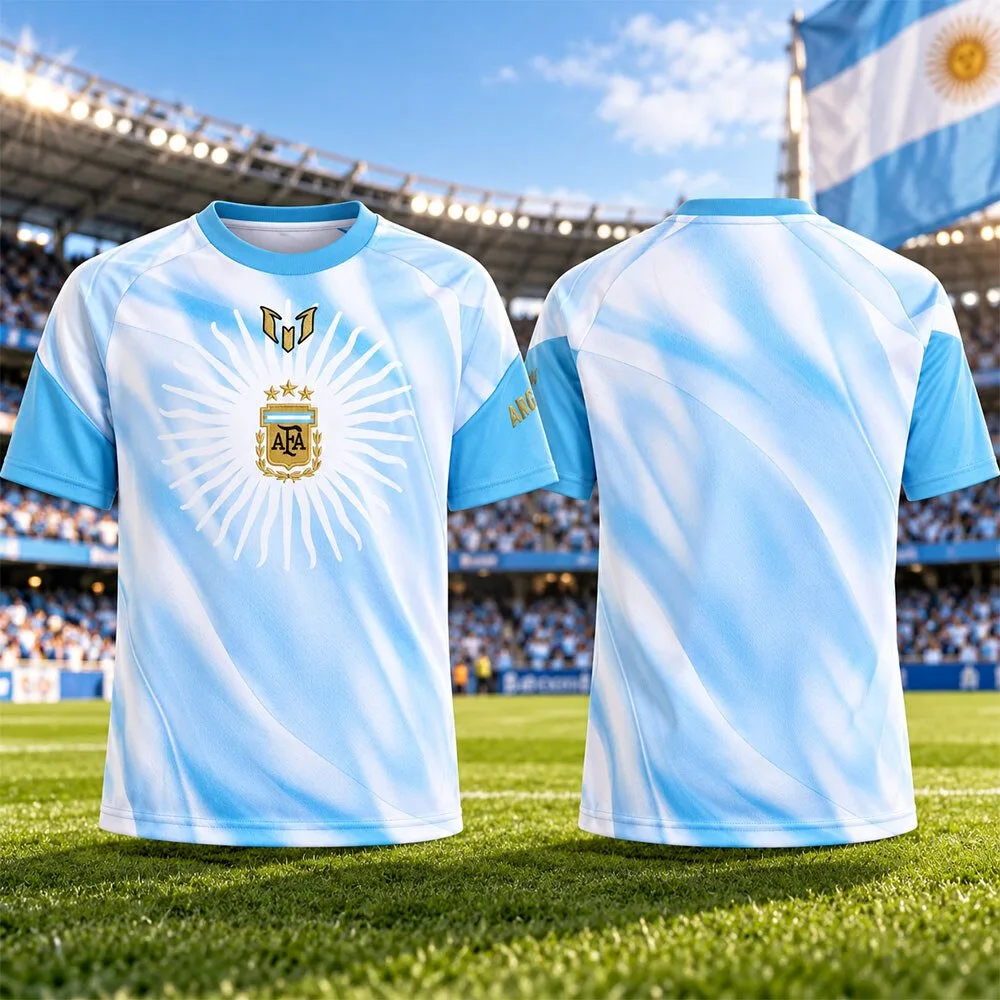 Adidas Argentina Lionel Messi Farewell Pre-Match Jersey Shirt
