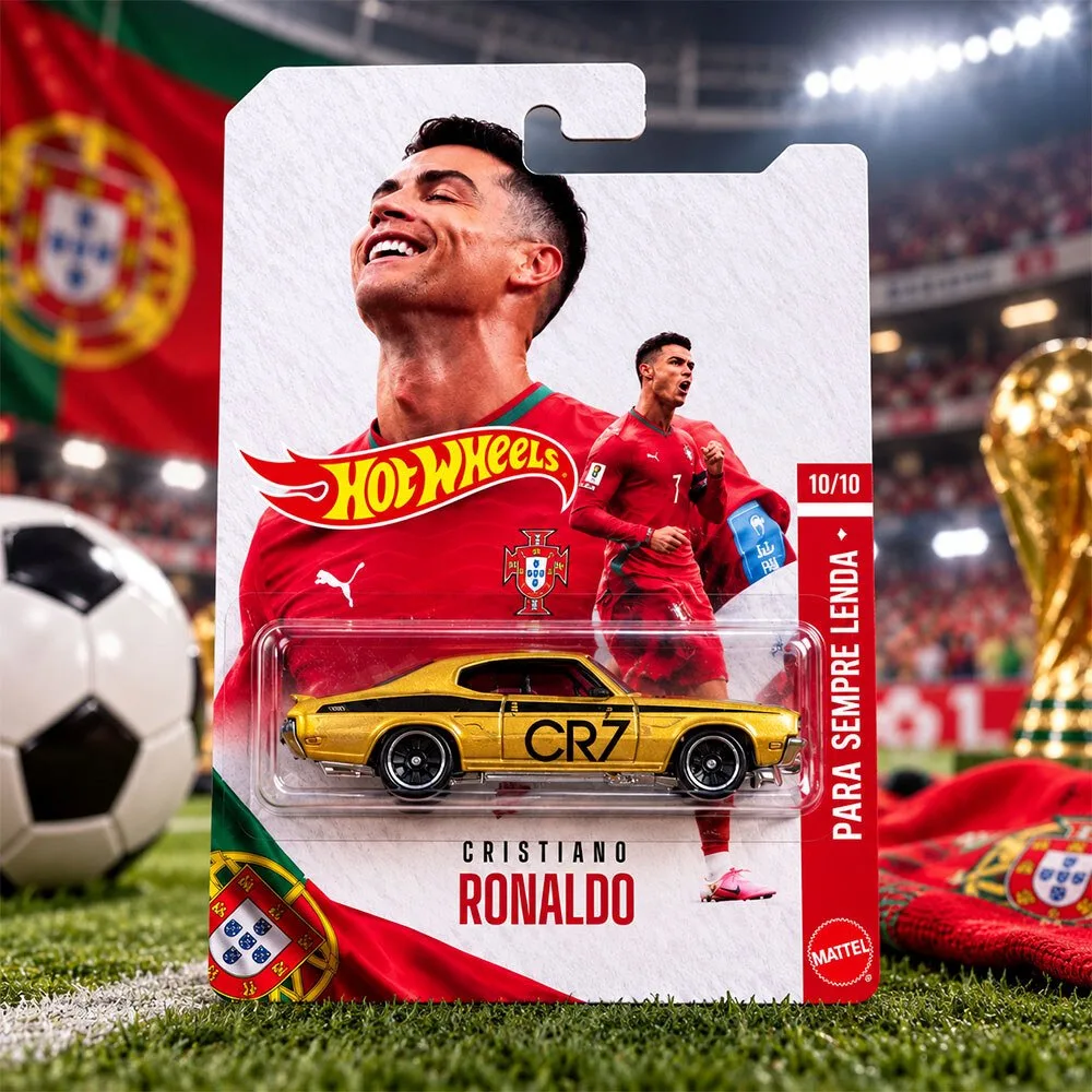 Hot Wheels Cristiano Ronaldo Limited Edition Die-Cast Gold Car