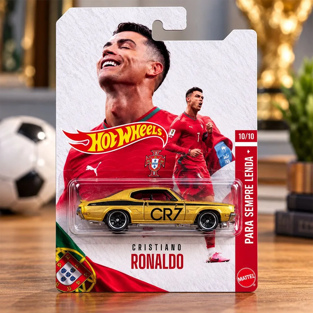 Hot Wheels Cristiano Ronaldo Limited Edition Die-Cast Gold Car 5 Hot Wheels Cristiano Ronaldo Limited Edition Die-Cast Gold Car
