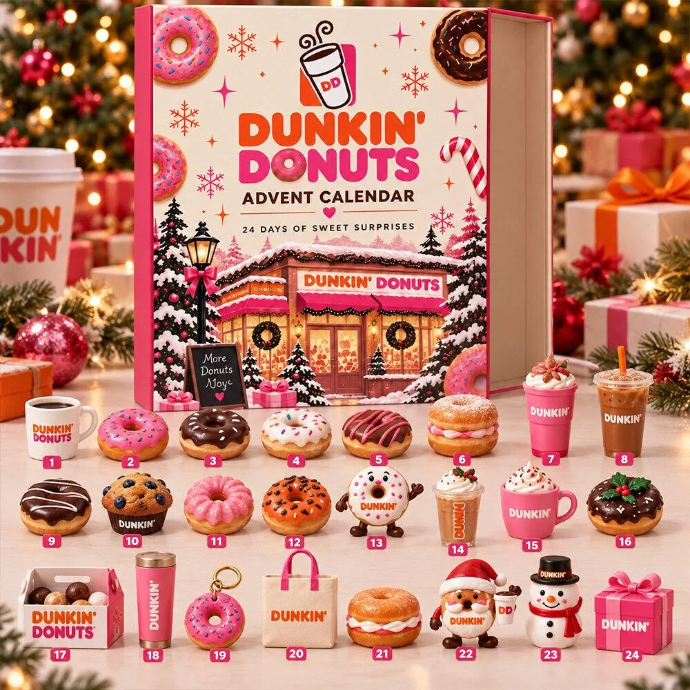 Dunkin Donuts Christmas Advent Calendar - 24 Days of Sweet Surprises