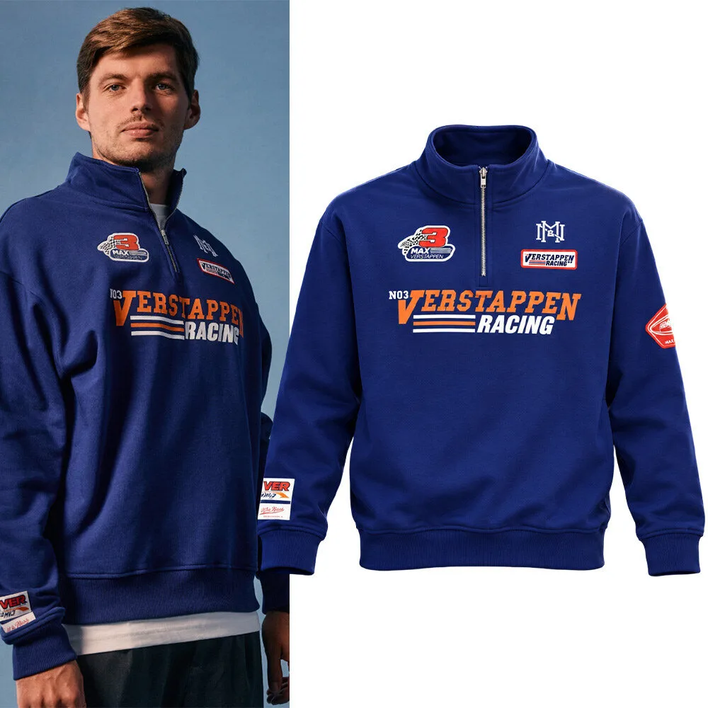 Verstappen Racing x Mitchell And Ness Zip Polo Shirt 3 Verstappen Racing x Mitchell And Ness Zip Polo Shirt