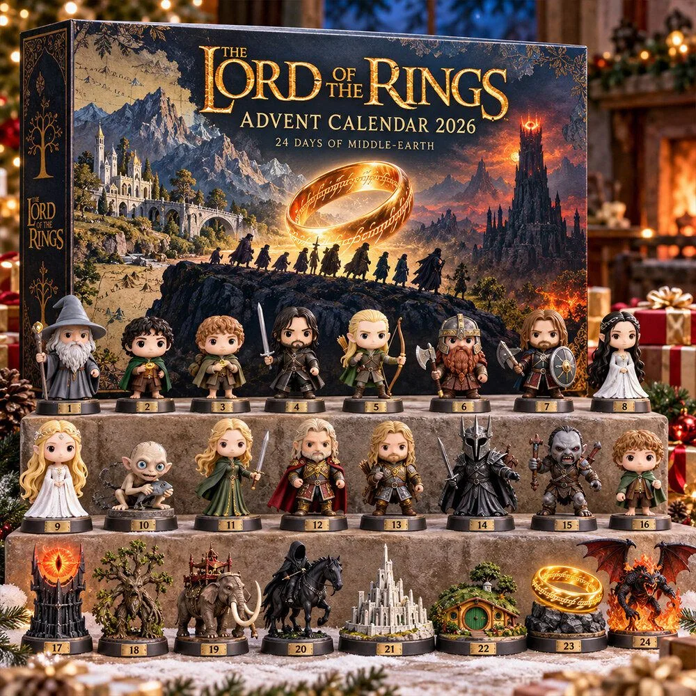 The Lord Of The Rings 2026 Advent Calendar 24 Days of Middle-earth Collectible