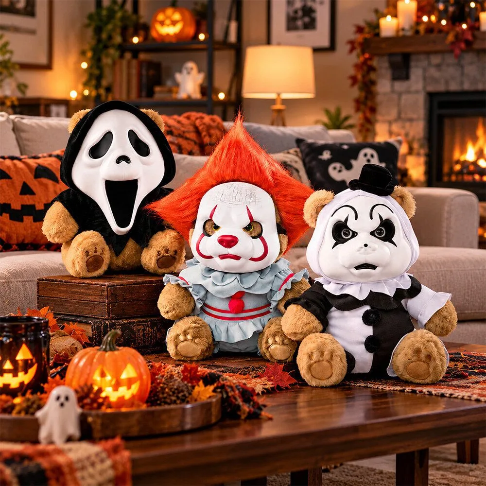 Halloween Teddy Terrors Ghostface Pennywise And Art the Clown Horror Plush Toys Collection 2026 4 Halloween Teddy Terrors Ghostface Pennywise And Art the Clown Horror Plush Toys Collection 2026