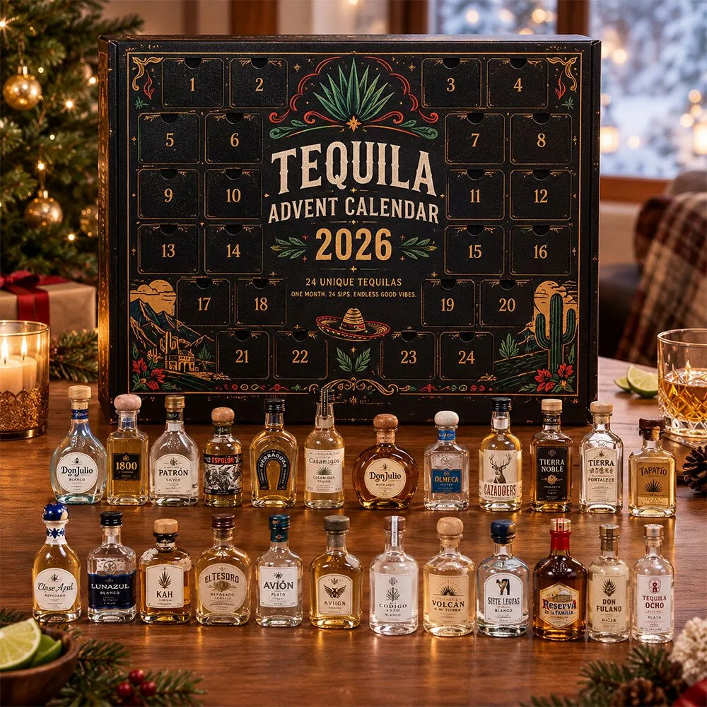 2026 Tequila Advent Calendar 24 Days Holiday Countdown Gift Set