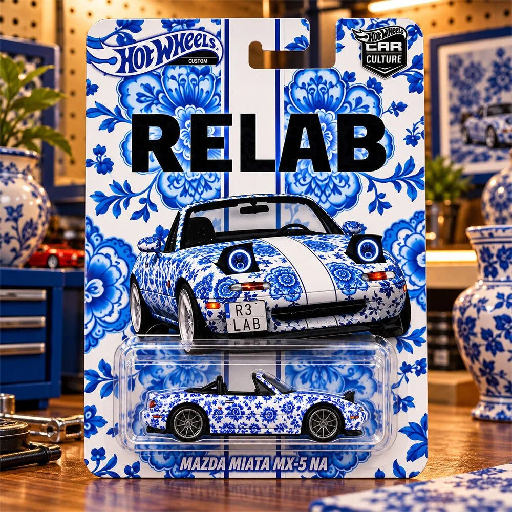 Hot Wheels Mazda Miata MX-5 NA Relab Edition Diecast Car 3 Hot Wheels Mazda Miata MX-5 NA Relab Edition Diecast Car