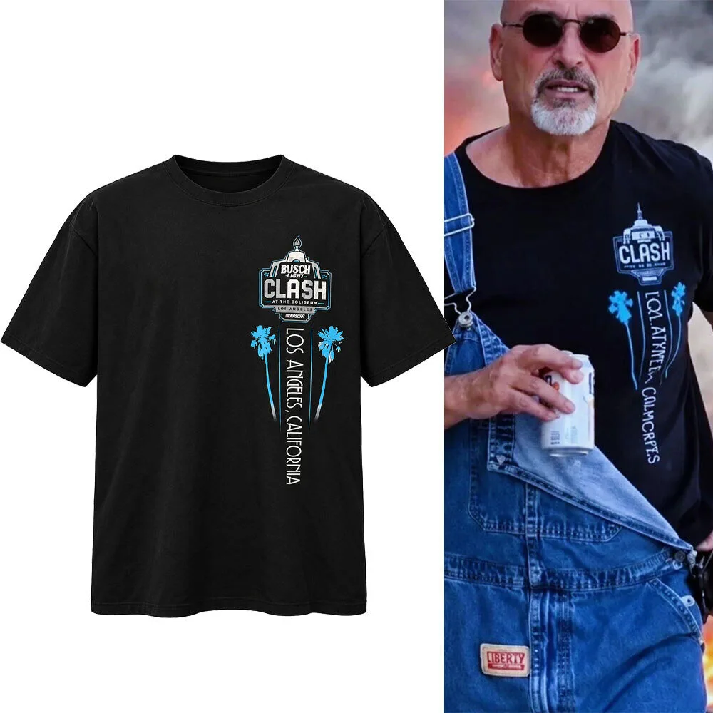 Howie Mandel Near BURNING CAR NASCAR Busch Light Los Angeles Shirt