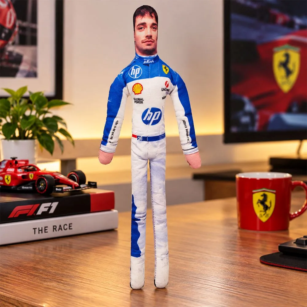 Charles Leclerc F1 Driver Poseable Mini Plush Doll 5 Charles Leclerc F1 Driver Poseable Mini Plush Doll