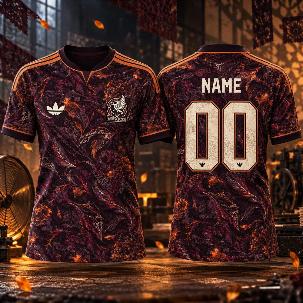 Mexico x Adidas x Alexander Mcqueen Flor De Sombra Jersey Shirt